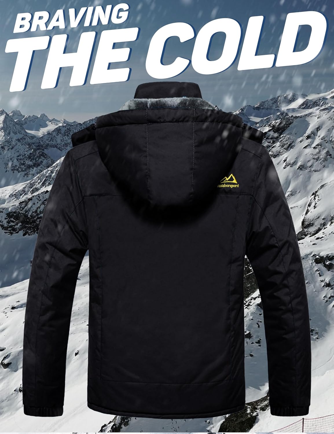Detalle 2 de MAGCOMSEN Men's Waterproof Skiing Jacket