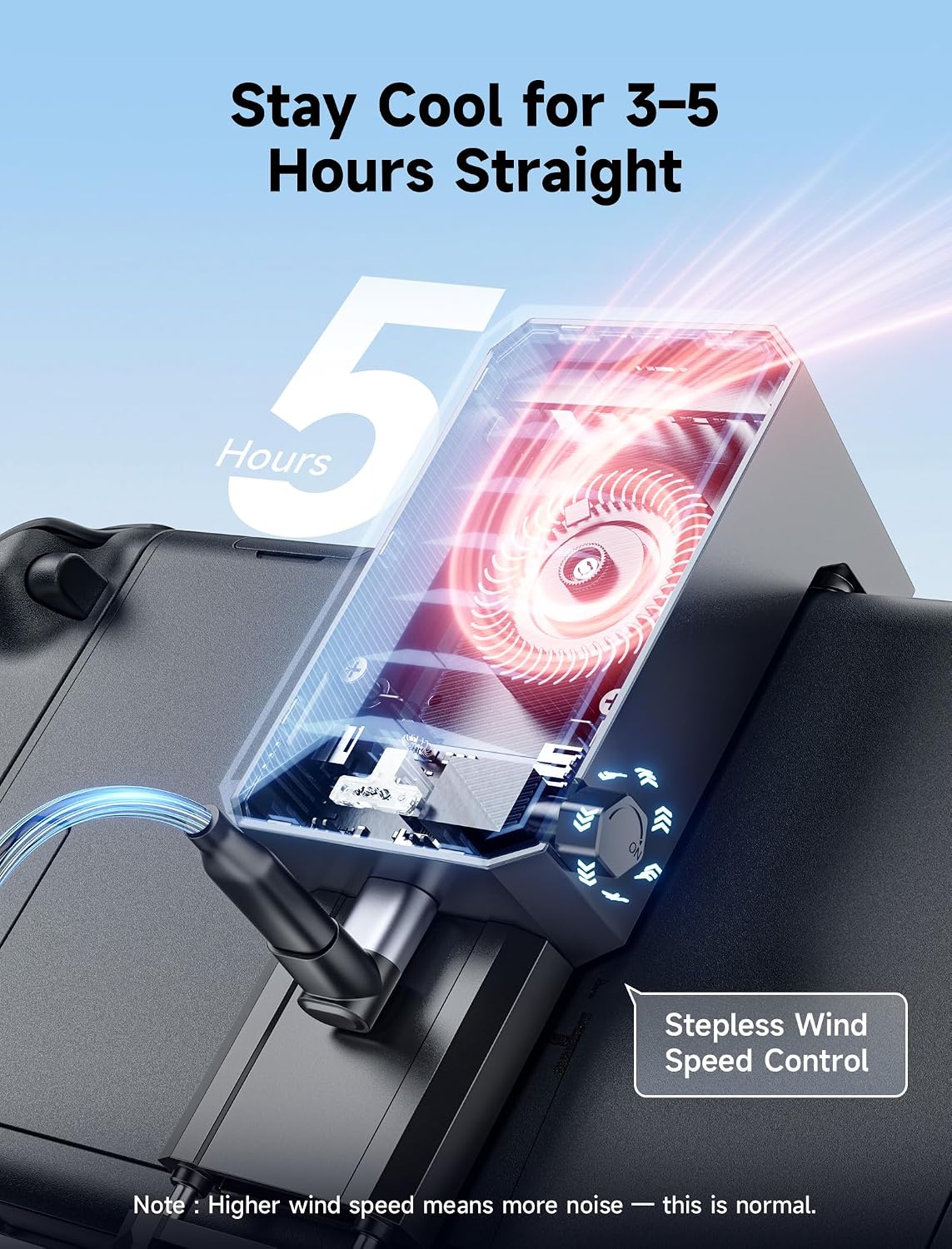 Thumbnail 4 de JSAUX Cooling Fan for Switch 2 (2025): Stepless Cooling Power at Your Fingertips