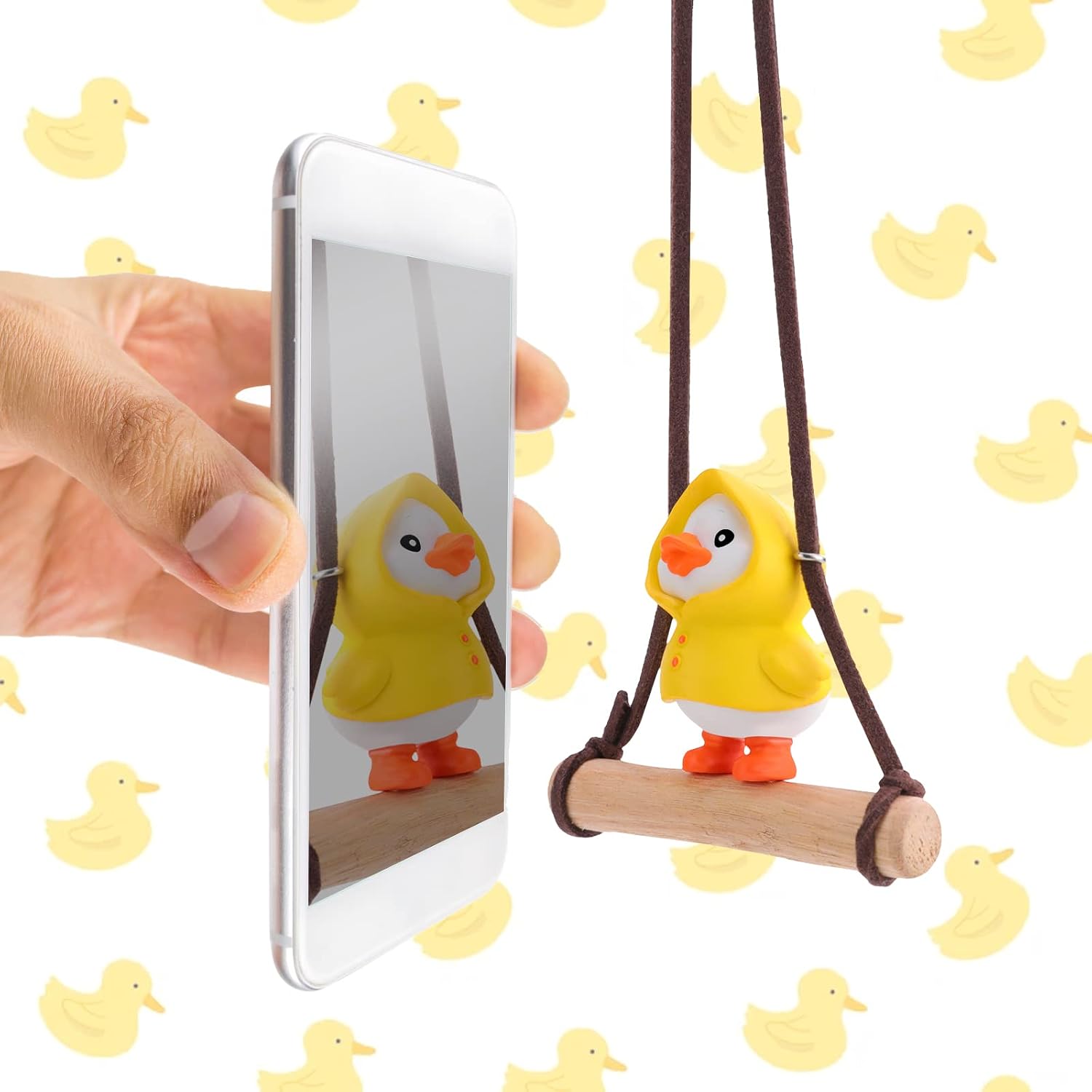 Thumbnail 6 de OOTSR Swinging Duck Car Hanging Ornament (6x5cm) for Rearview Mirror