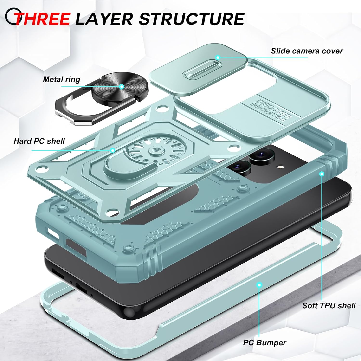 Thumbnail 3 de LeYi Samsung S23 Case with Ring Kickstand