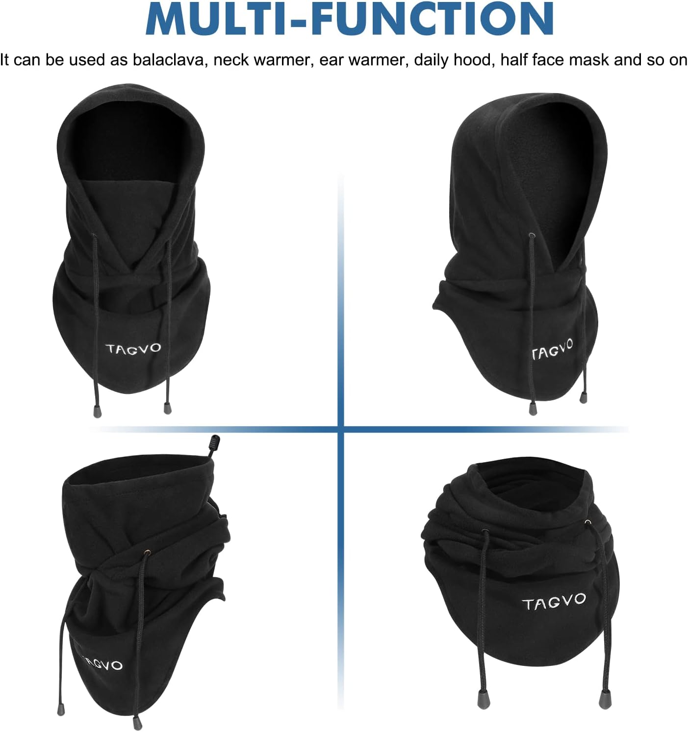 Detalle 2 de TAGVO Winter Thermal Fleece Balaclava 1pc
