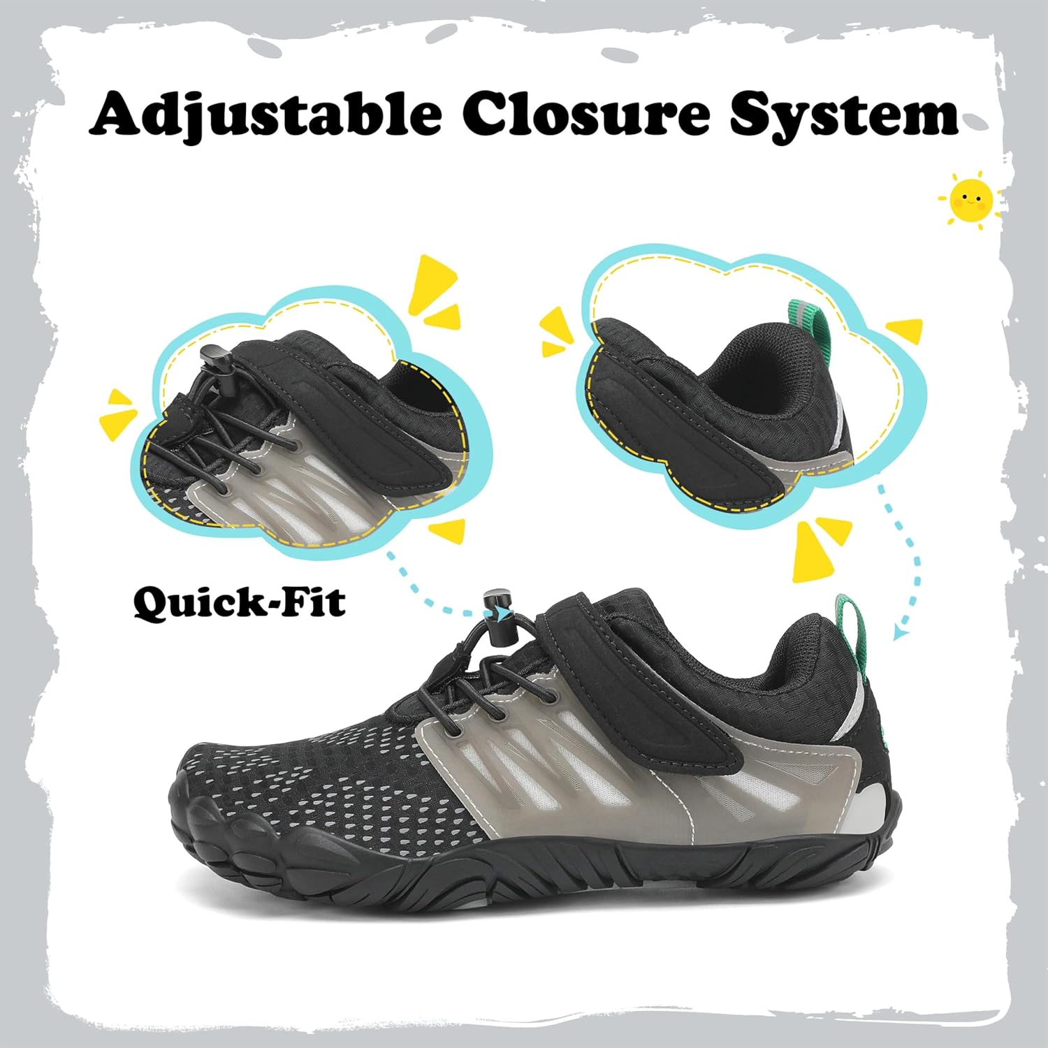 Thumbnail 5 de SAGUARO Barfußschuhe Kinder Outdoor Sport (Gr. 24–36) – flexible, breite Zehenbox & rutschfeste Sohle