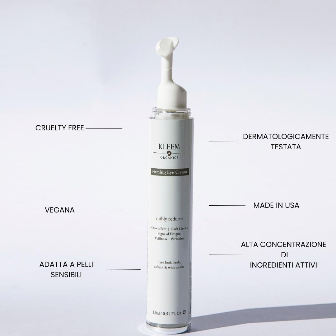 Thumbnail 2 de Kleem Crema Contorno Occhi Antirughe con peptidi e caffeina Tripla Azione (anti-age, anti borse, anti occhiaie) 15 ml