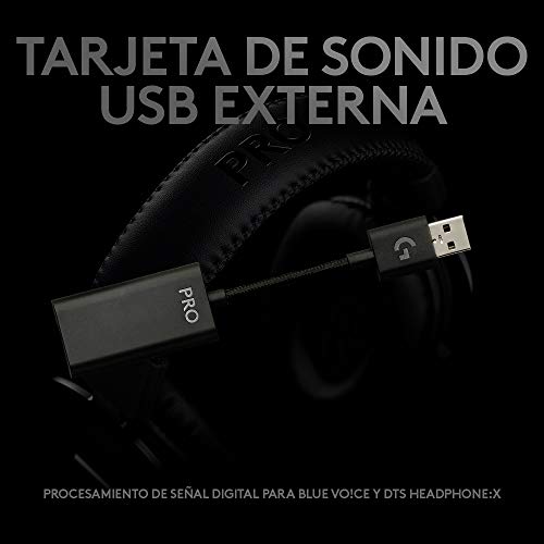 Thumbnail 7 de Logitech G Pro X Auriculares Gaming con cable y micrófono Blue VO!CE (DTS Headphone:X 7.1, Pro-G 50 mm)