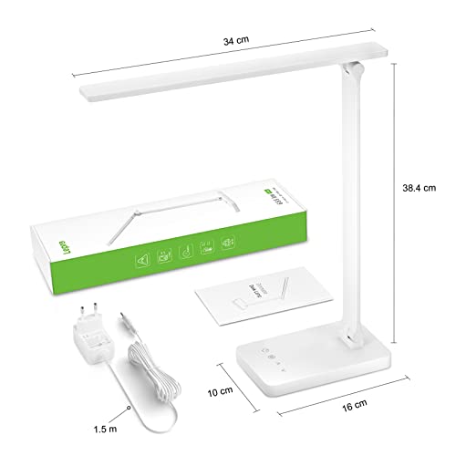 Thumbnail 7 de Lepro Lampada da Scrivania LED 15W 655LM: luce modulabile con porta USB integrata