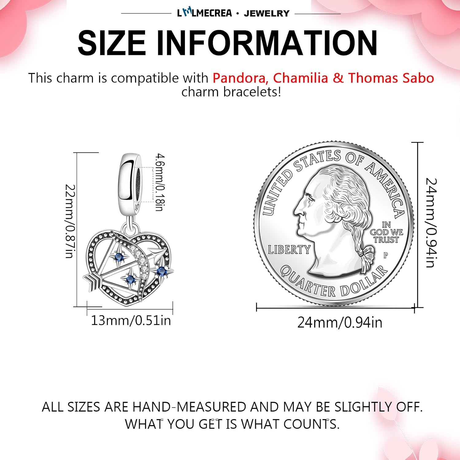 Detalle 2 de LMLMECREA Charms Anhänger 925 Silber 💍