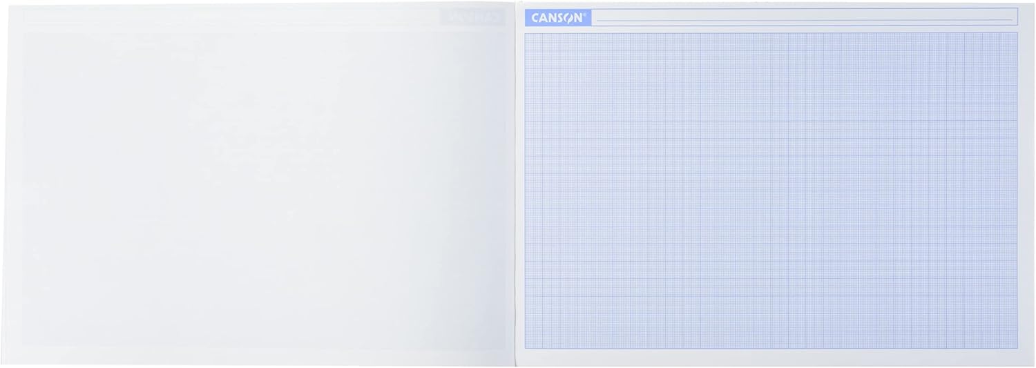 Thumbnail 2 de CANSON Bloc A4 millimétré bleu – 50 feuilles, 90 g/m²