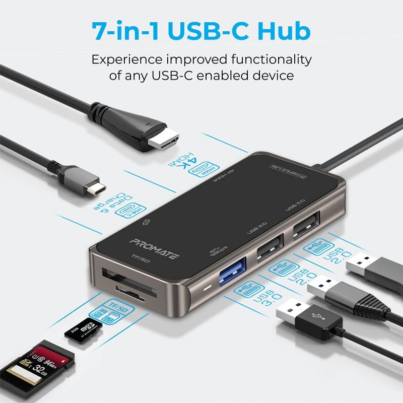 Thumbnail 3 de Promate PrimeHub-Lite Hub multipuerto USB-C a HDMI 4K