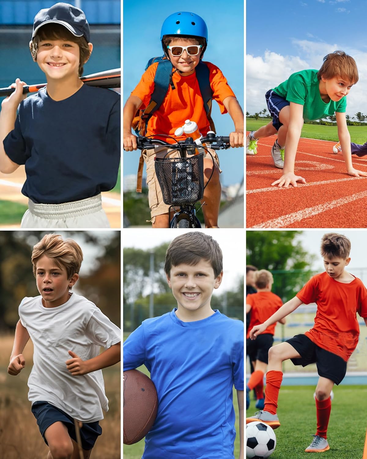 Thumbnail 1 de QBK 2T to Youth Neon Shirt UPF 50+ Dry Fit Athletic Rash Guard (Short Sleeve) for Kids