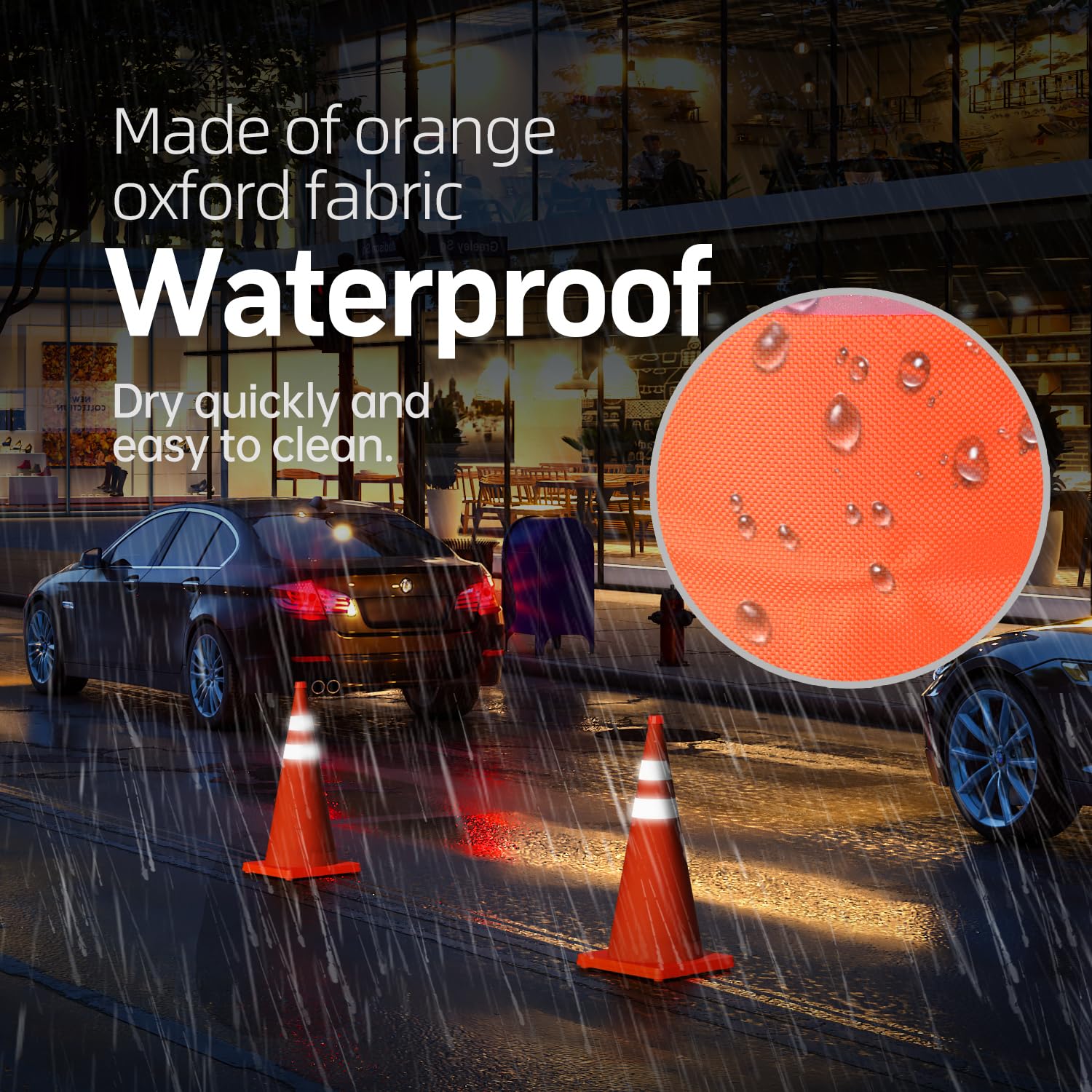 Thumbnail 4 de BATTIFE Collapsible Traffic Cones 28-Inch