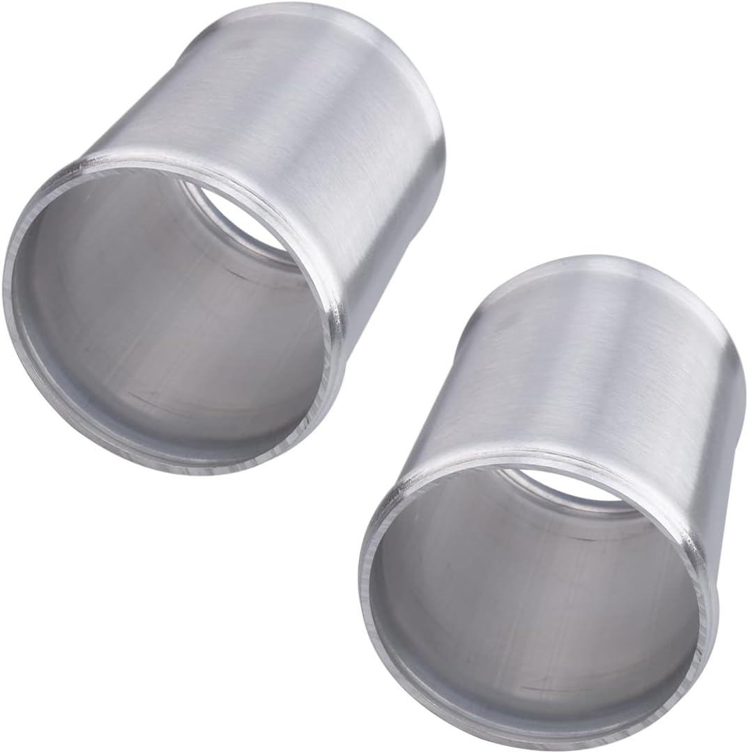 Detalle de AC PERFORMANCE 2.75" (70mm) OD Aluminum Alloy Hose Joiner Silicone Pipe Connector Bead – 4" Length, Pack of 2