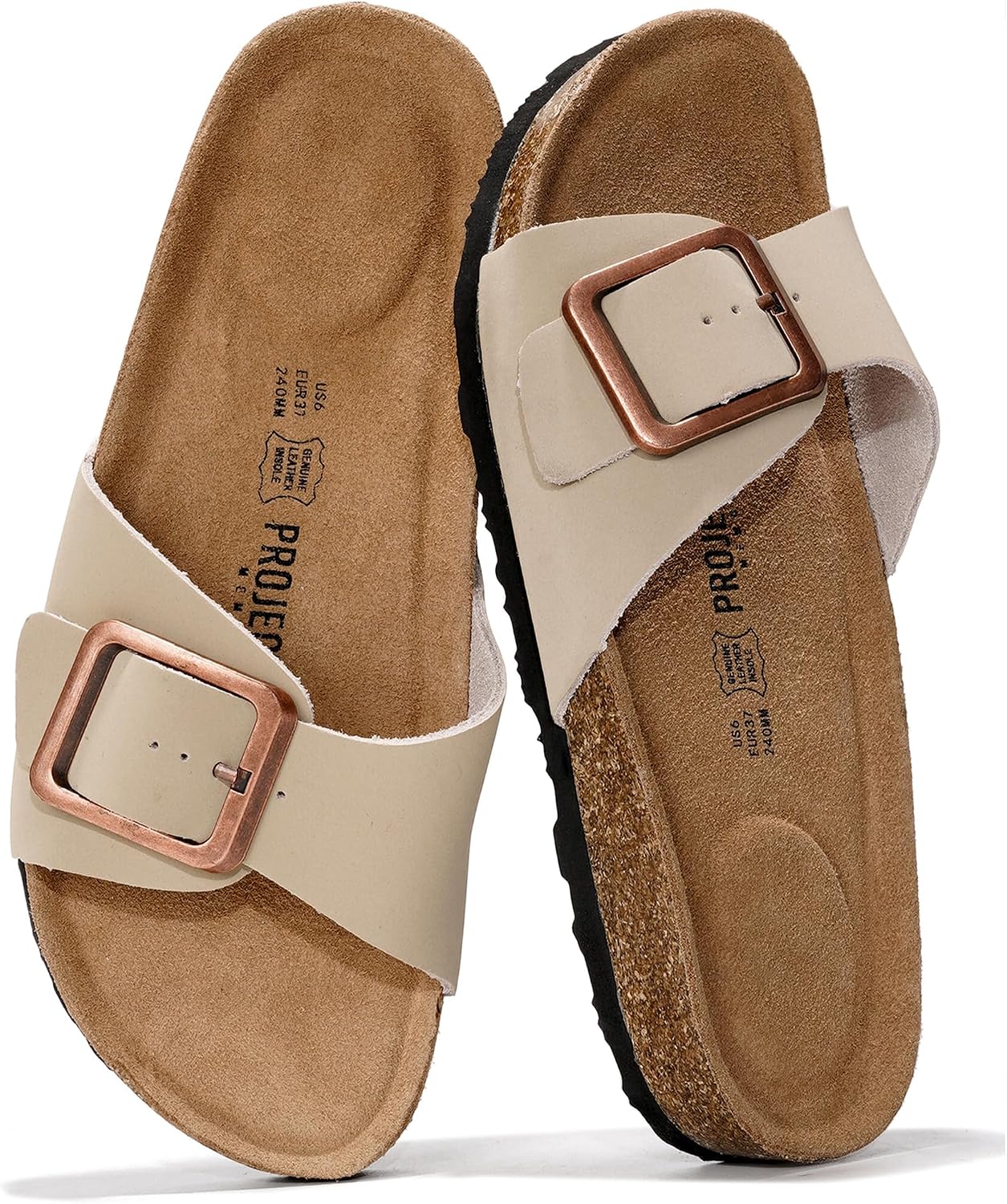 Detalle de Project Cloud 100% Genuine Leather Sandals for Women