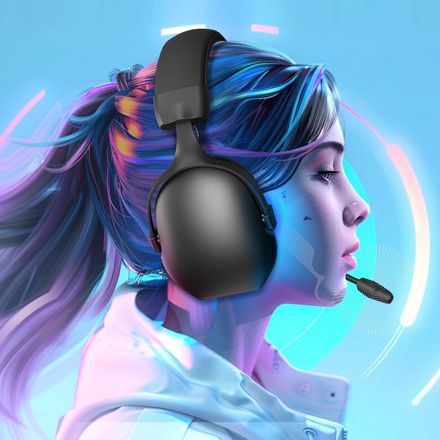 Thumbnail 6 de CASLSI K80 Gaming Headsets with Mic (7.1 Surround, Noise-Cancelling Mic, 3.5mm)