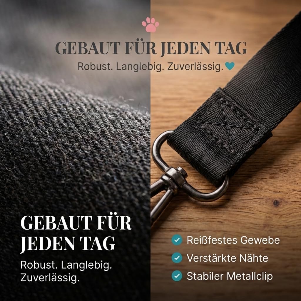 Detalle 2 de HUND IST KÖNIG Leckerlibeutel Ø12 cm 🐾