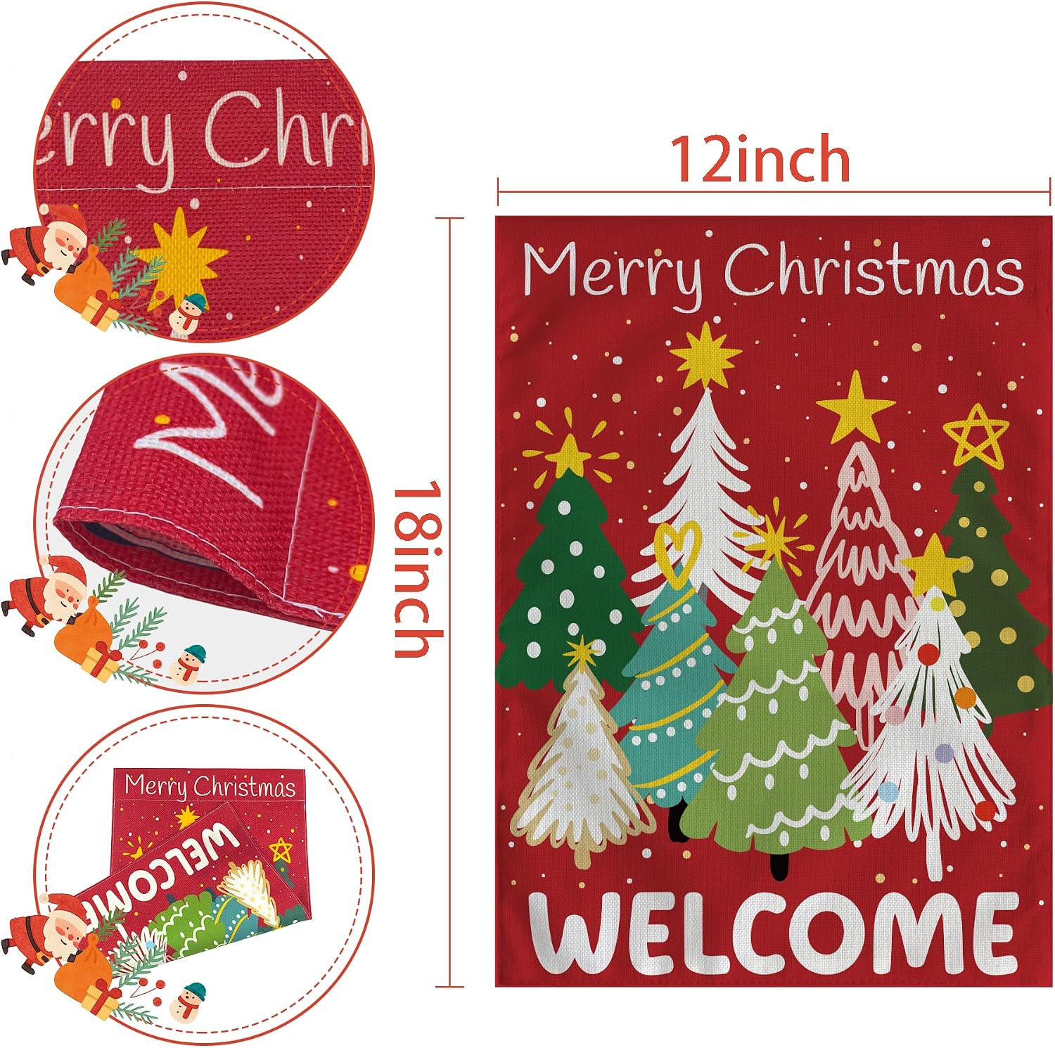 Thumbnail 1 de Christmas Garden Flag 12 x 18 Inches