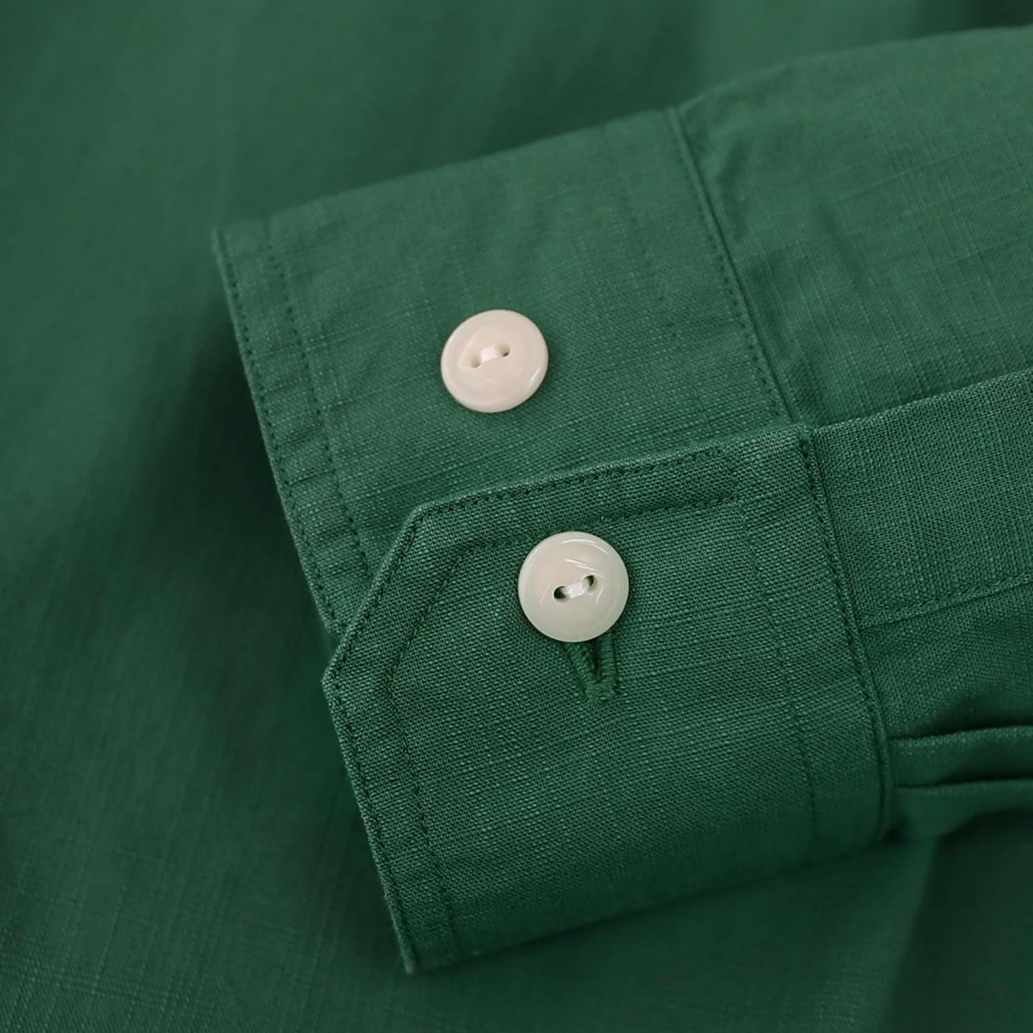 Detalle de Dubinik Camicia Uomo Chambray Lavoro Cotone a Maniche Lunghe con Due Tasche