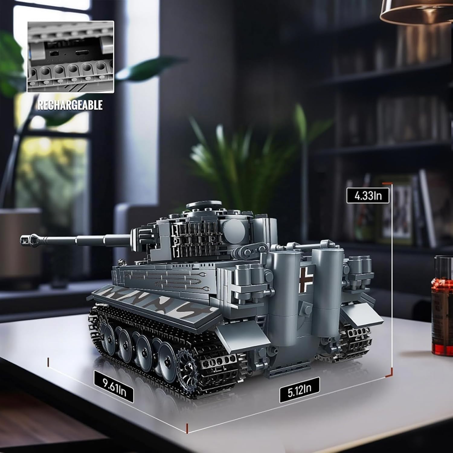 Thumbnail 5 de Mould King 20014 Tiger-Panzer Ferngesteuert Bausatz (800+) 🧱