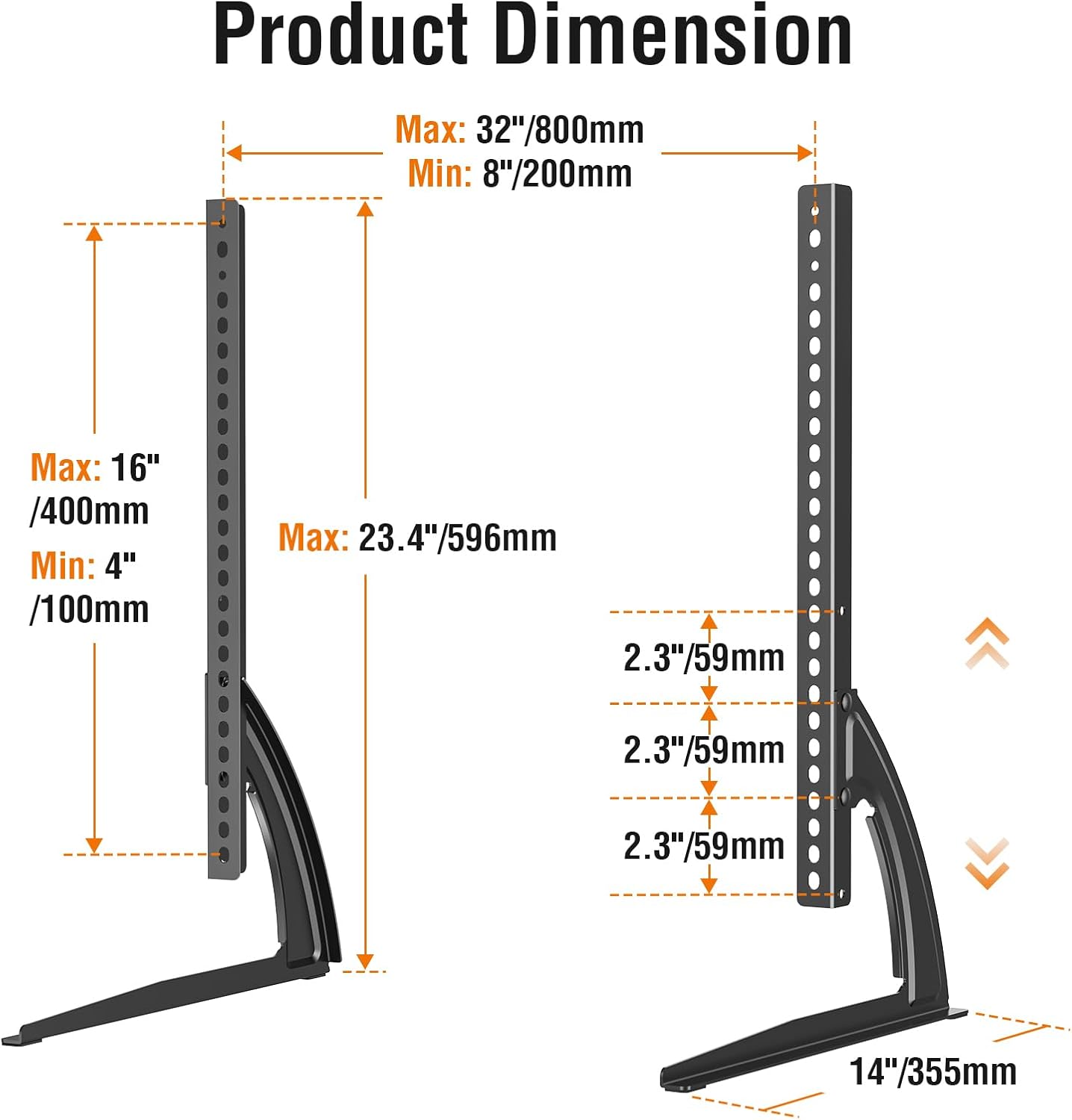 Thumbnail 4 de ELIVED YD1014 27-55 inch TV Stand