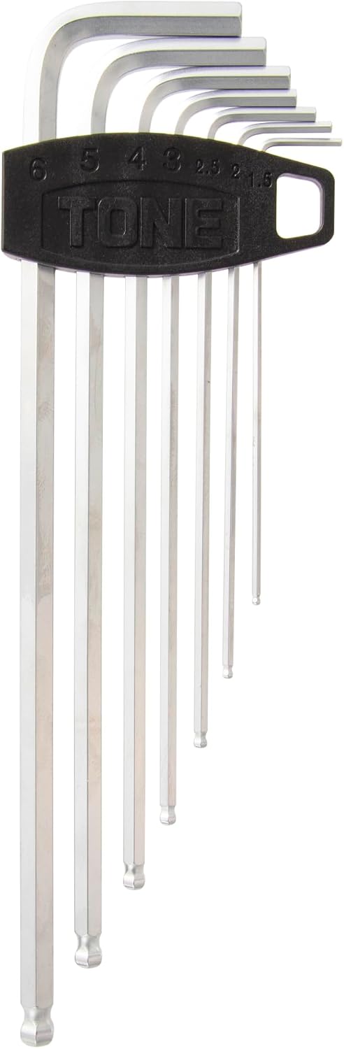 Detalle de トネ BL700 ロングボールポイントL形レンチセット 7サイズ・特殊合金鋼