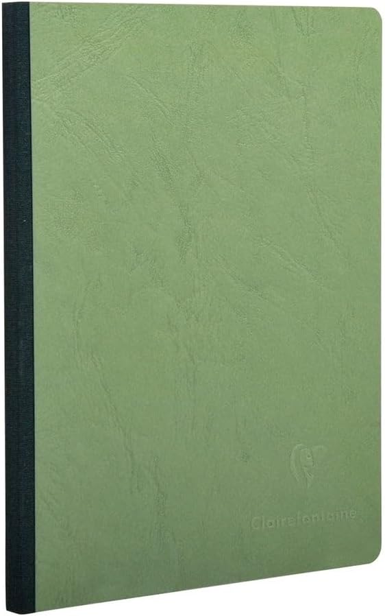 Detalle de Clairefontaine 795403C Collection Nomaddict – Carnet cousu A5 Vert, 192 pages