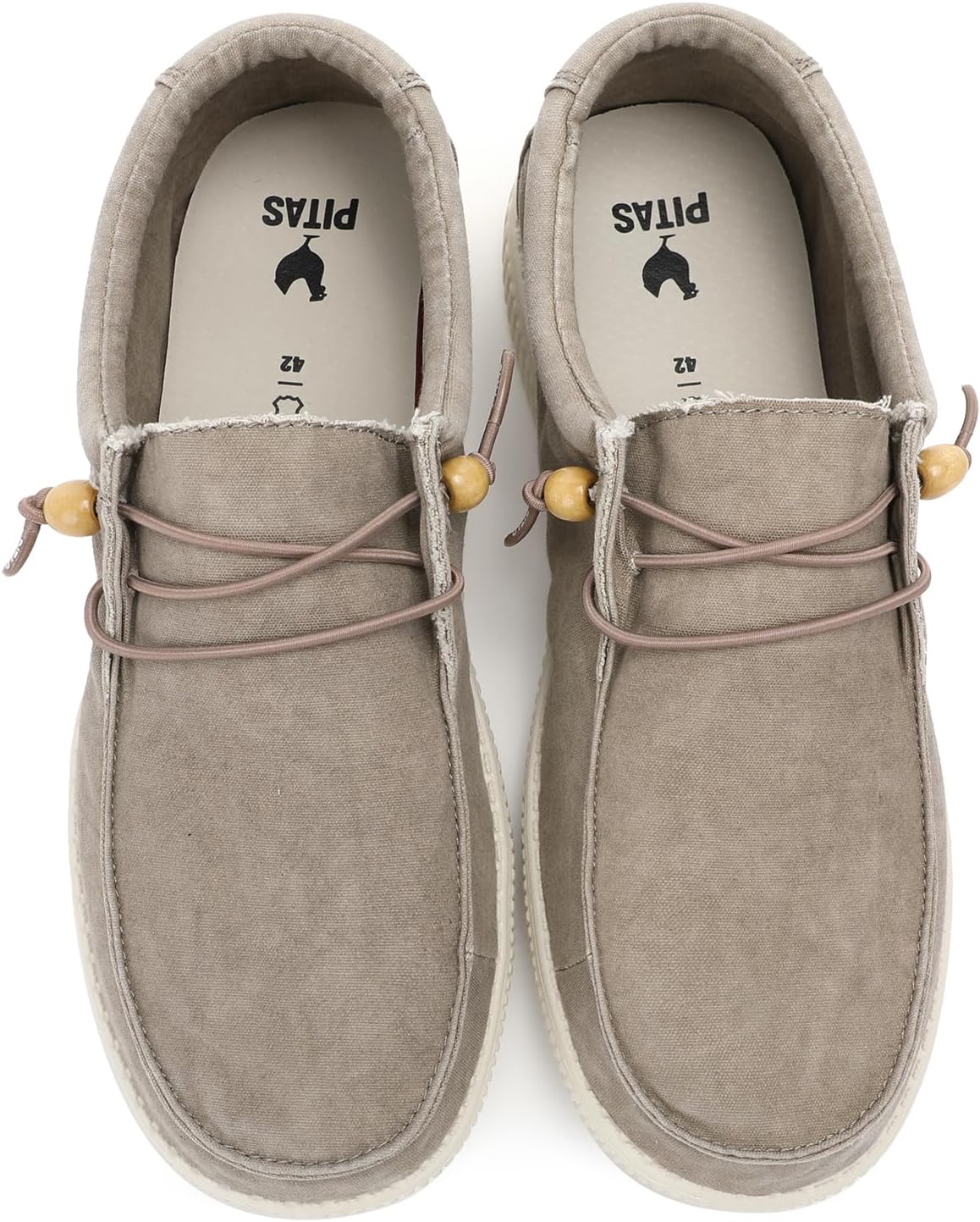 Detalle de Walk In Pitas WP150 Wallabi Washed: Mocasín casual sin cordones para urbano cómodo