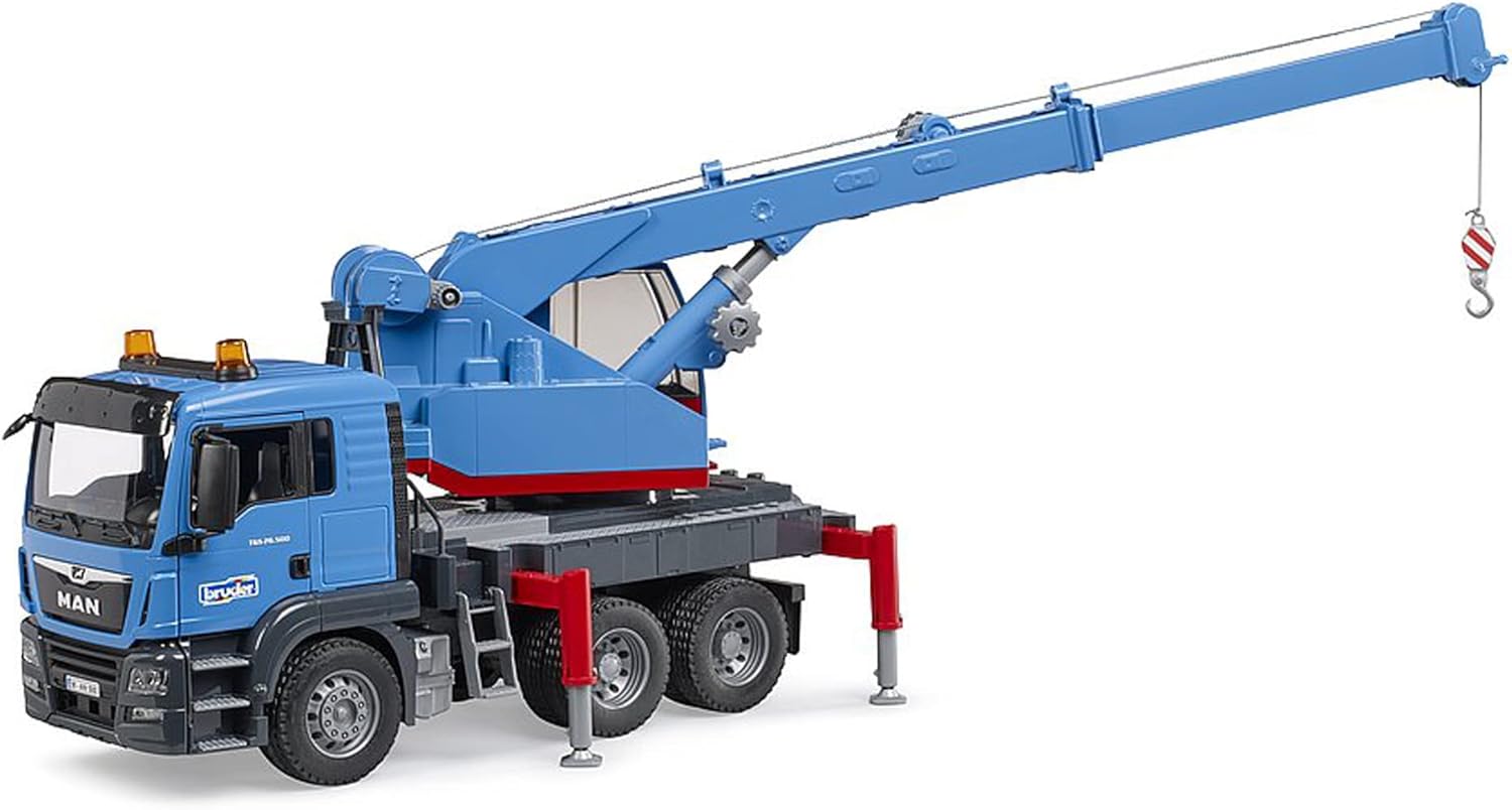 Thumbnail 2 de Bruder MAN TGS Crane Truck 03771 – 1:16 Scale Construction Vehicle