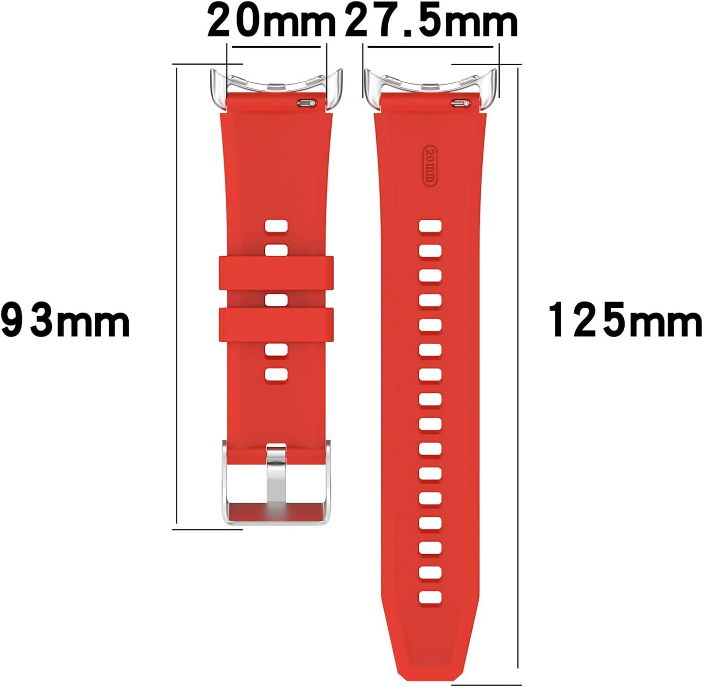 Detalle 2 de LOKEKE 20mm Silicone Replacement Band for Google Pixel Watch