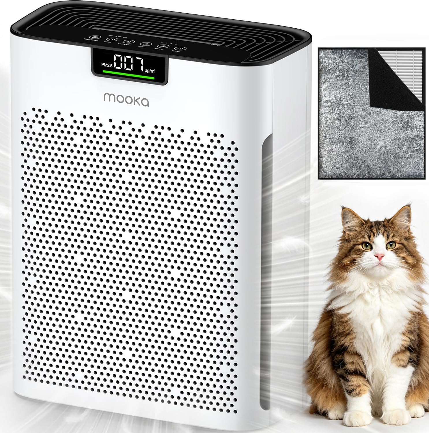 MOOKA KJ190L Air Purifier 2200 Ft² 🏠