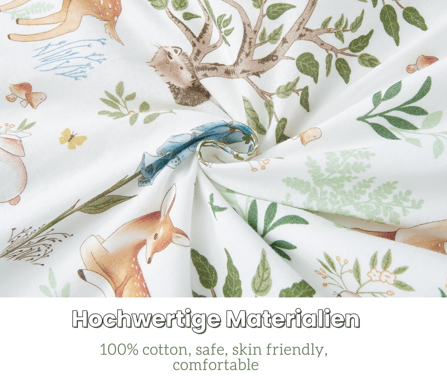 Detalle 2 de Chilsuessy Schlafsack 1 Tog im 2er Pack – 100% Baumwolle, 90 cm (Für Kinder 90–105 cm) und weitere Größen