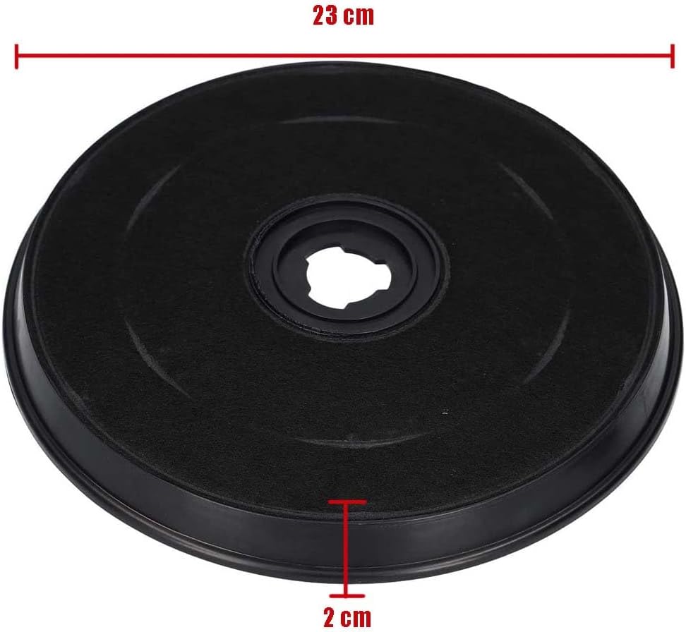 Detalle de 2 filtres hotte à Charbon Actif compatibles Faber 23 cm – lot de 2