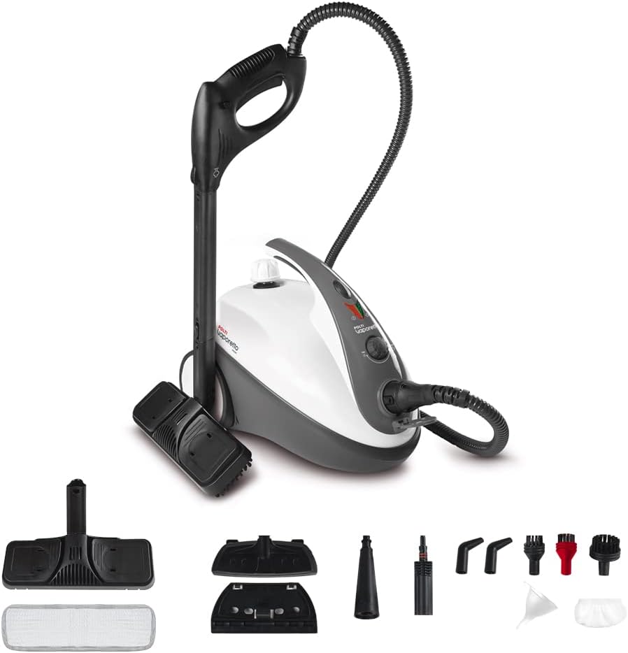 Detalle de Polti Vaporetto Smart 30 S: Pulitore a vapore con caldaia ad alta pressione (fino a 3 bar) e 12 accessori