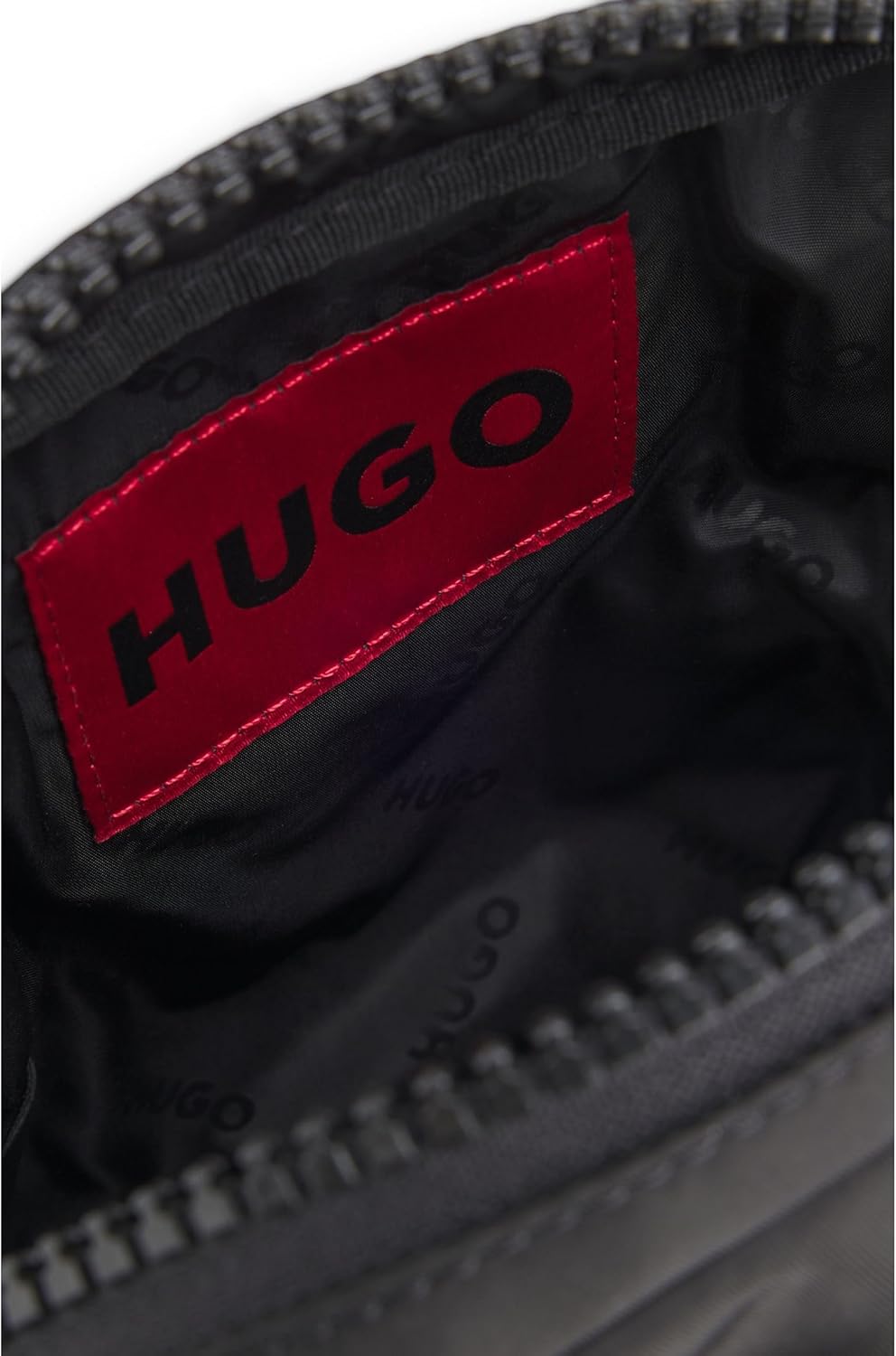 Thumbnail 6 de HUGO Herren Ethon 2.0N NS zip Reporter-Tasche mit gummiertem Logo-Label