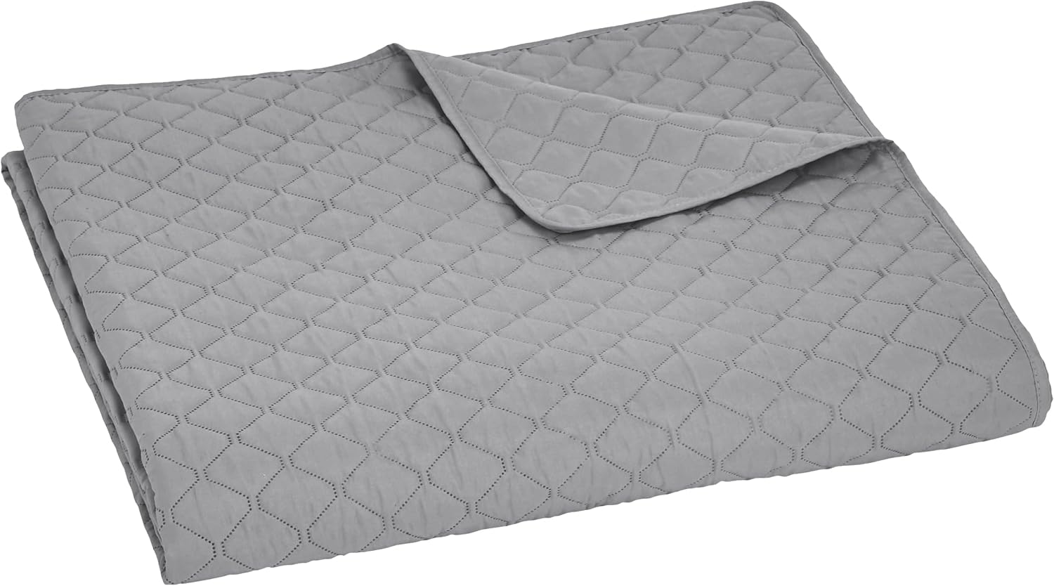 Thumbnail 1 de Amazon Basics Übergroße Steppdecke mit Prägung, 170 x 210 cm, Dunkelgraues Diamantmuster