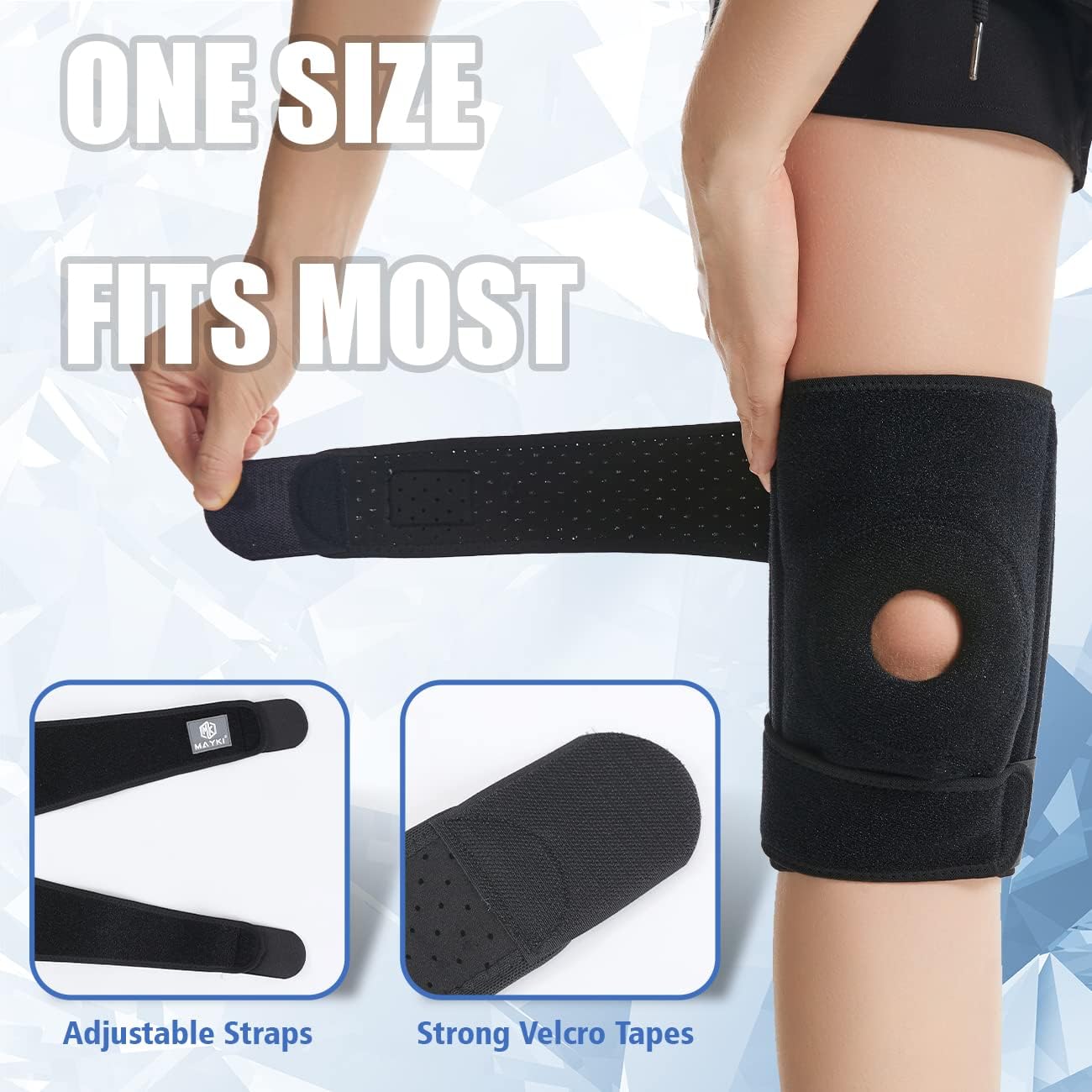 Thumbnail 3 de MAYKI Knee Support Men 1 PCS: Adjustable, Breathable Brace with Patella Gel Pad for Everyday Pain Relief