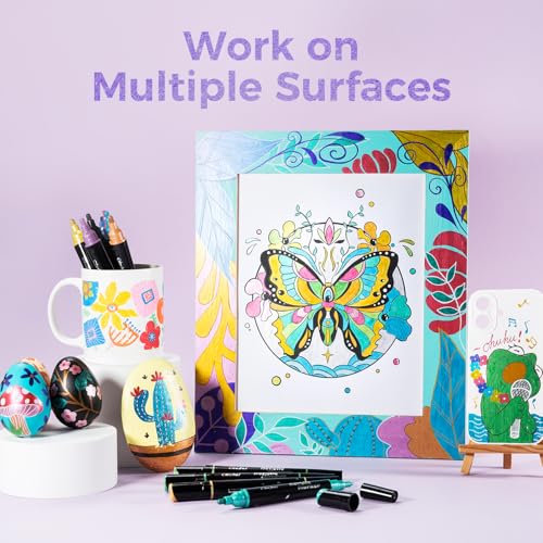 Thumbnail 5 de Ohuhu Stylos à peinture acrylique, 30 paquets ⚙️