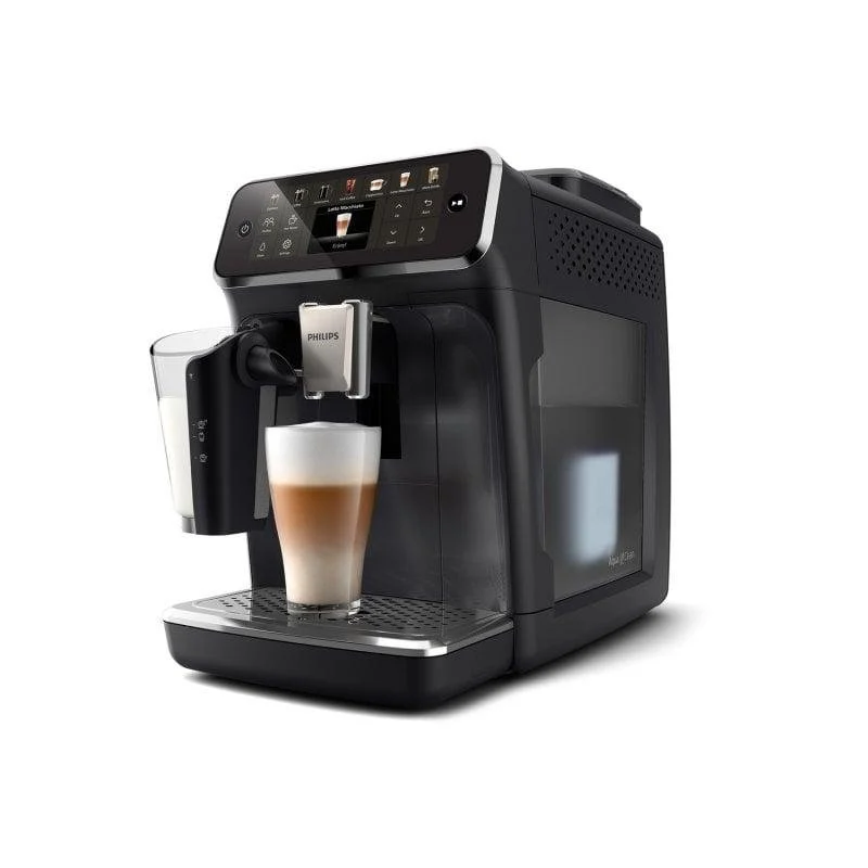 Detalle de Cafetera superautomática Philips EP4441/50 con LatteGo, 15 bar y 12 bebidas