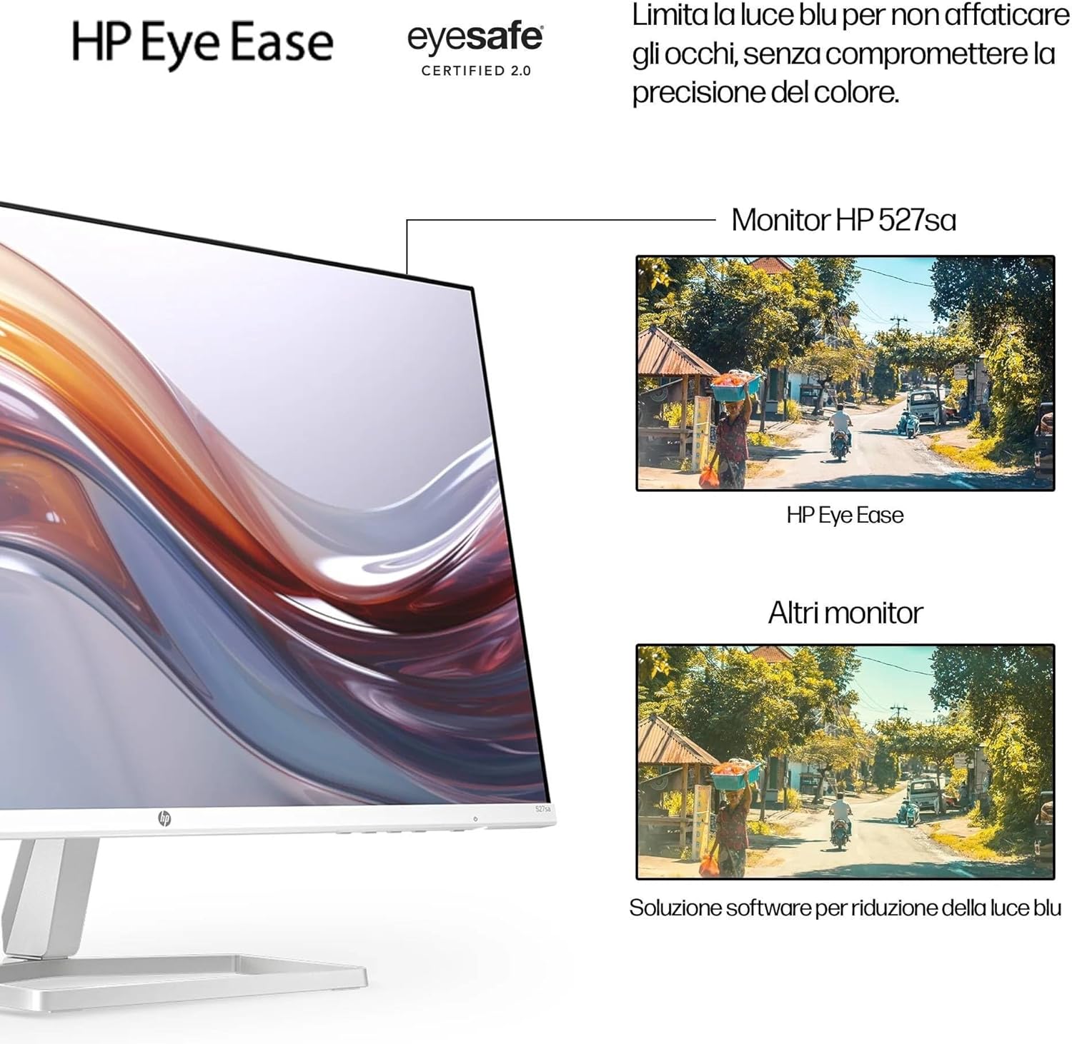 Detalle de HP 527sa Monitor da 27" IPS Full HD con casse integrate – bianco