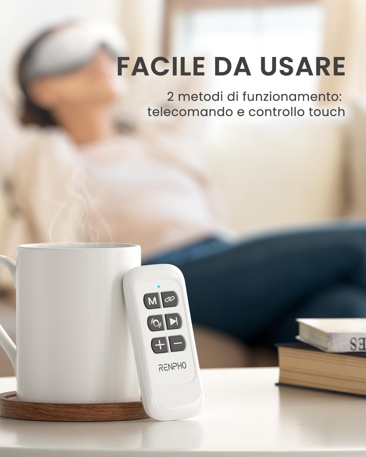 Thumbnail 3 de RENPHO Eyeris 1 massaggiatore per gli occhi con calore e telecomando