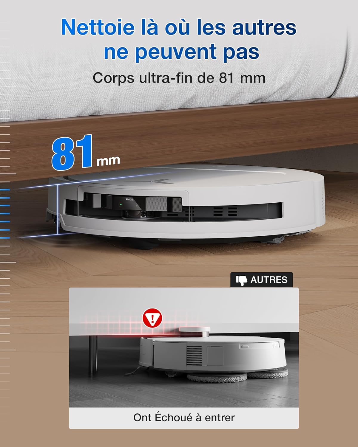 Thumbnail 1 de ECOVACS T50 Pro Omni Gen2 – Aspirateur robot avec lavage à l’eau chaude 75°C