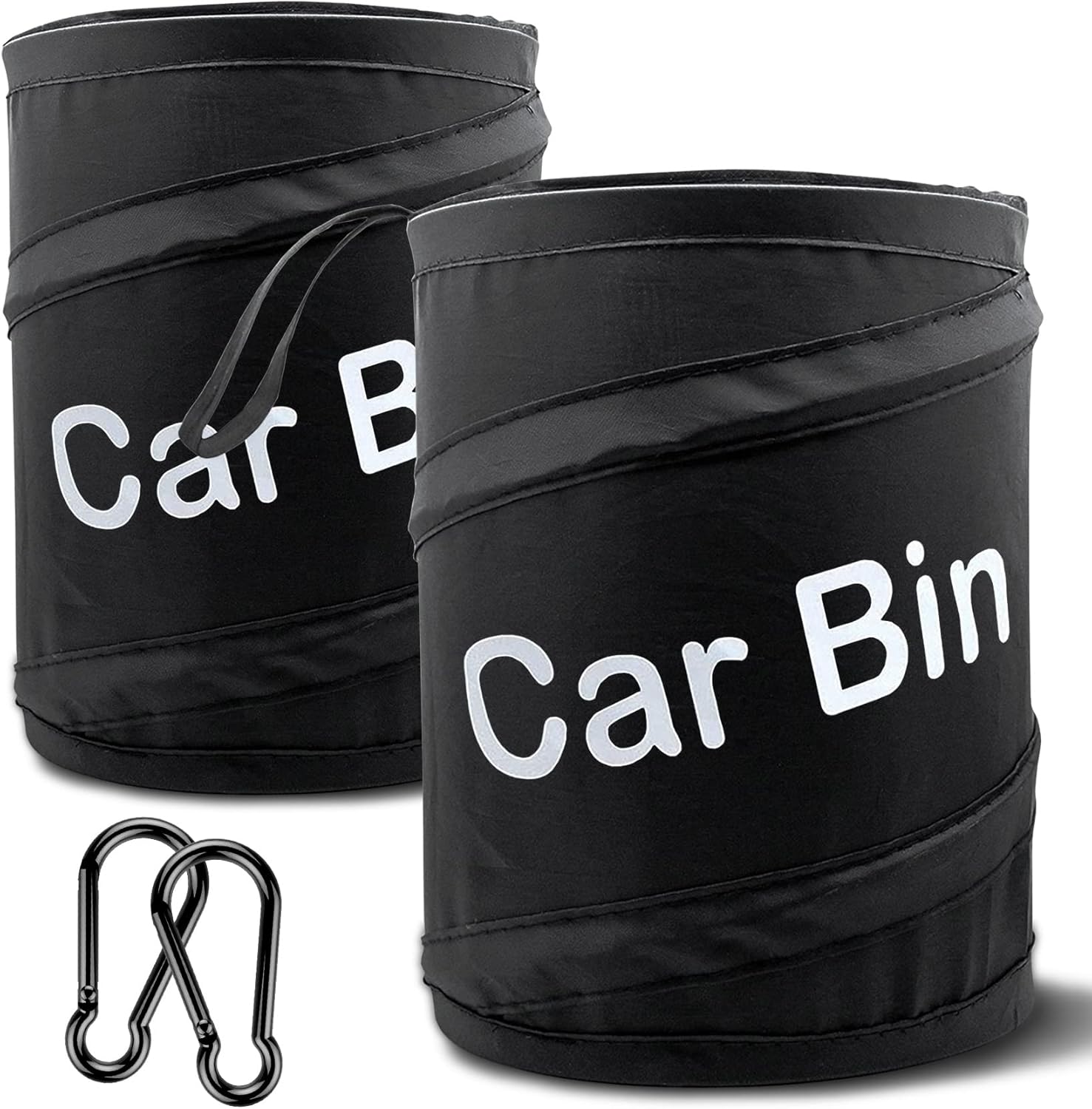 Detalle de TTCOTOKE 2 Pack Collapsible Car Bin – Universal Portable Garbage Storage