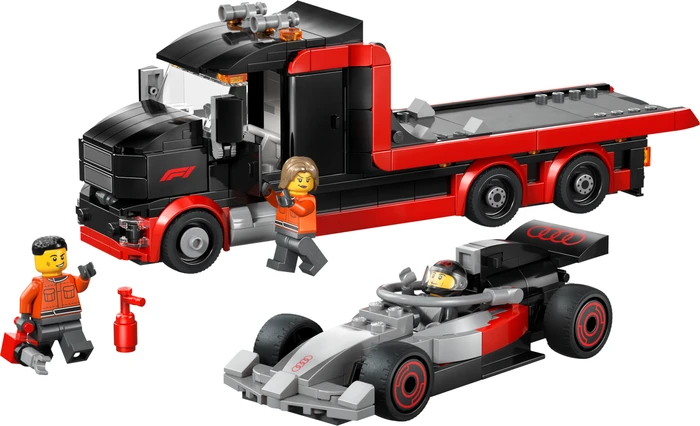 Thumbnail 2 de LEGO City 60493 F1 Truck mit Audi F1 Rennwagen – Bau- und Ausstellungsset
