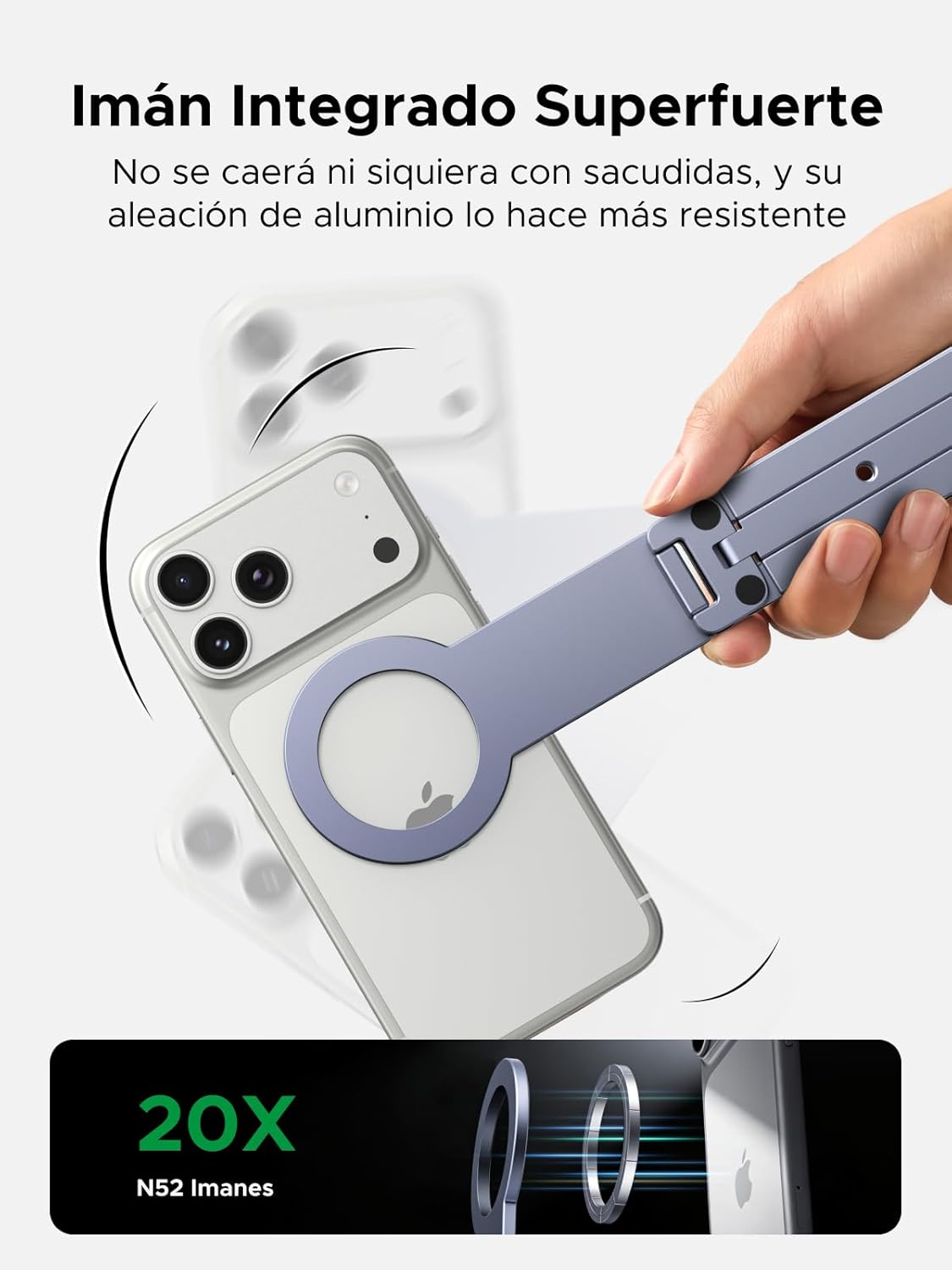 Thumbnail 3 de UGREEN Trípode Magnético para Teléfono 11,5 cm