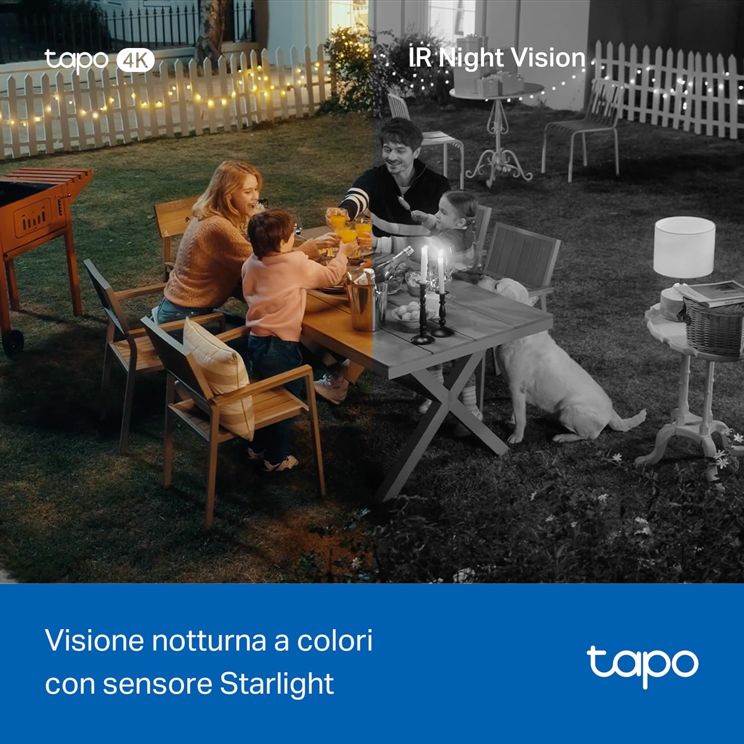 Thumbnail 4 de Tapo C560WS 4K 8MP: Telecamera Esterno PTZ con AI, Visione Notturna a Colori Starlight, IP66 e Wi‑Fi 6