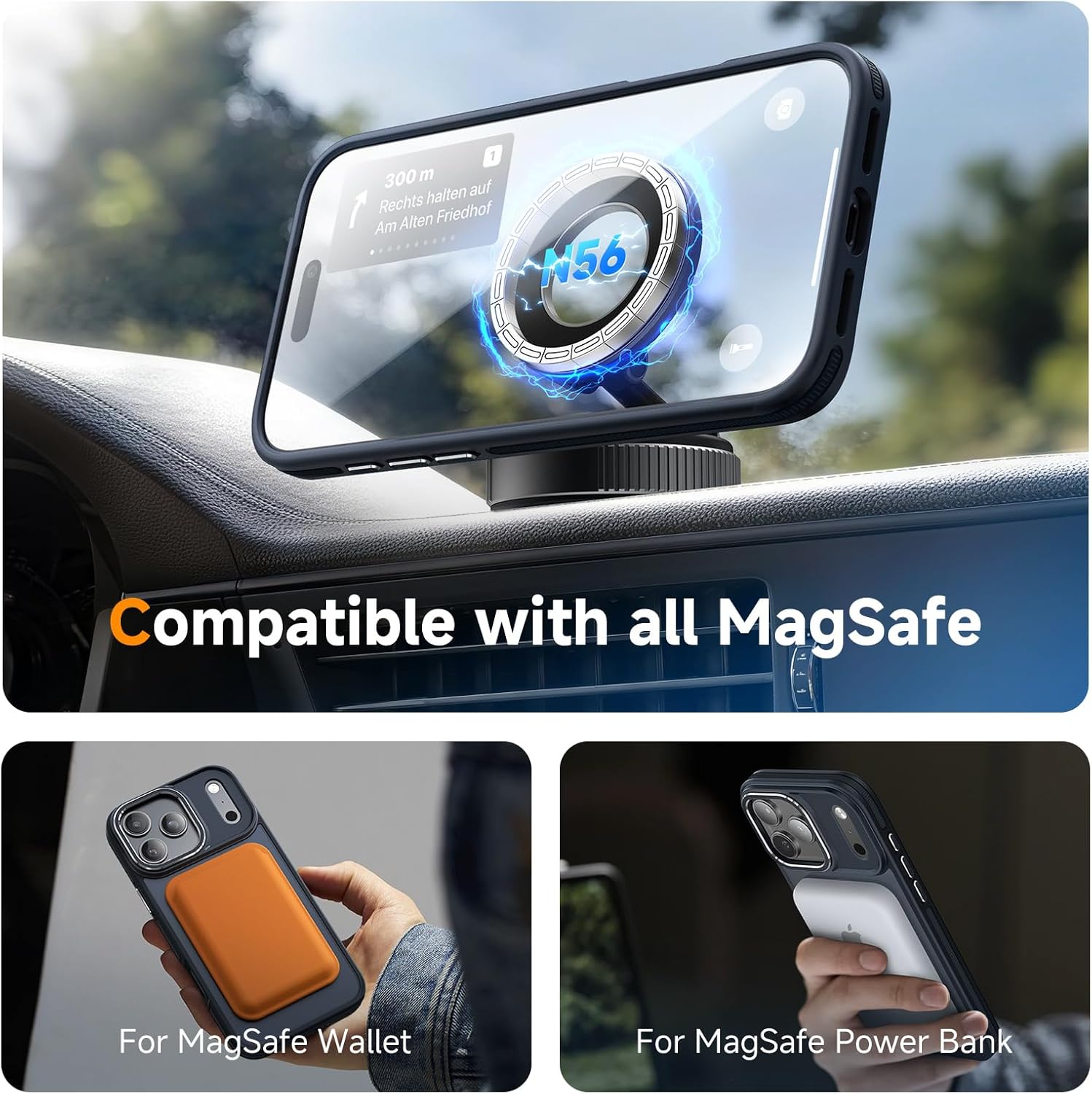 Detalle de Magnetic 3 in 1 for iPhone 17 Pro Max Case with Screen Protector and Camera Cover