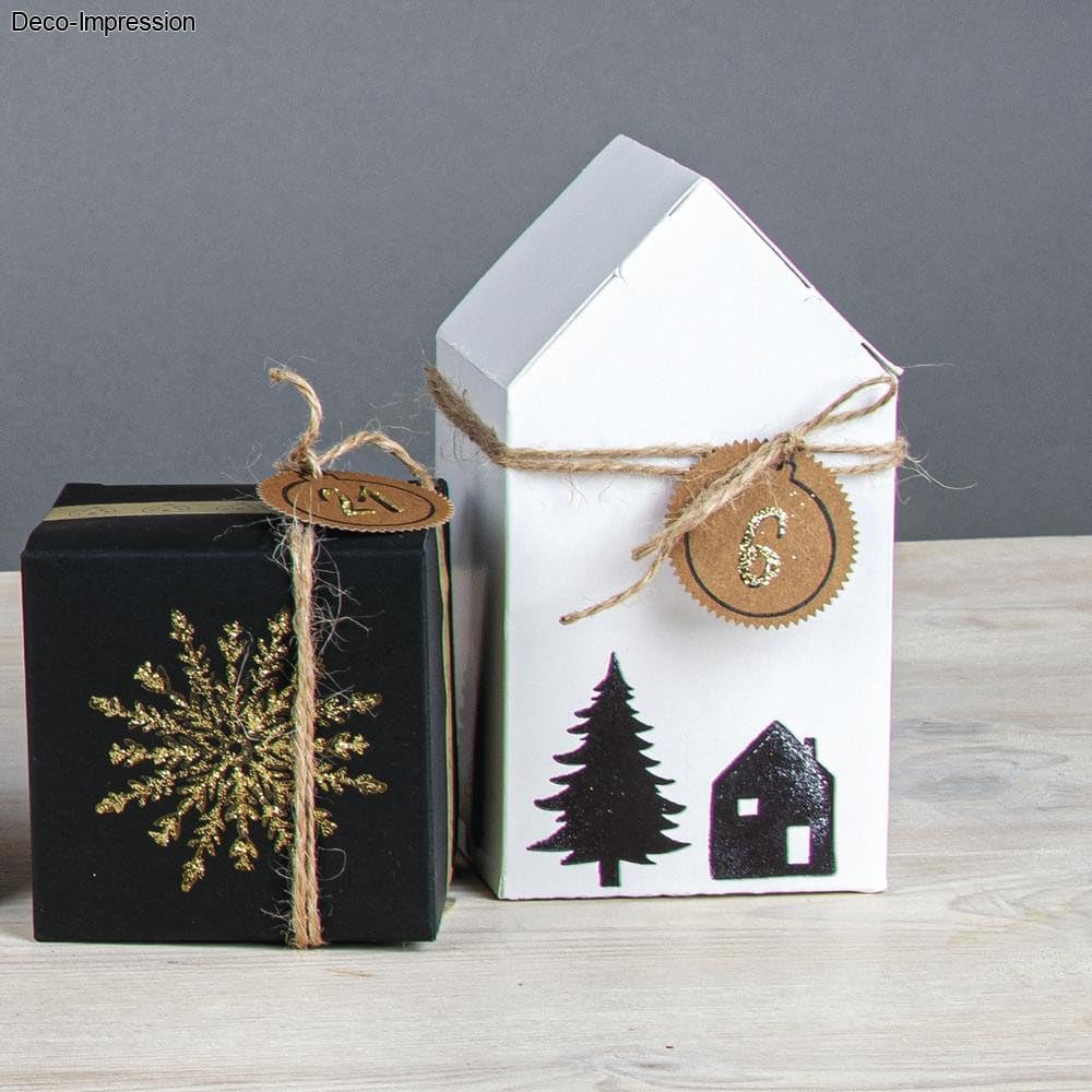Thumbnail 3 de Rayher Clear Stamps Adventskalender Zahlen 1–24 (Motiv Classic) – transparente Silikonstempel im Set
