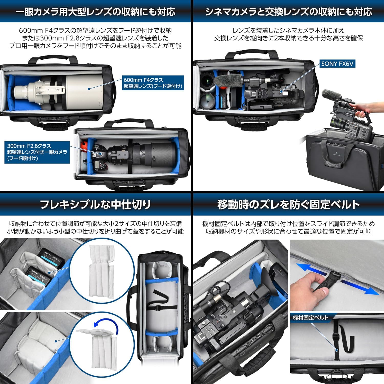 Detalle 2 de ハクバ GW-アドバンス タンクカムショルダーバッグ27AZ カメラバッグ 27L・撥水素材・止水ファスナー