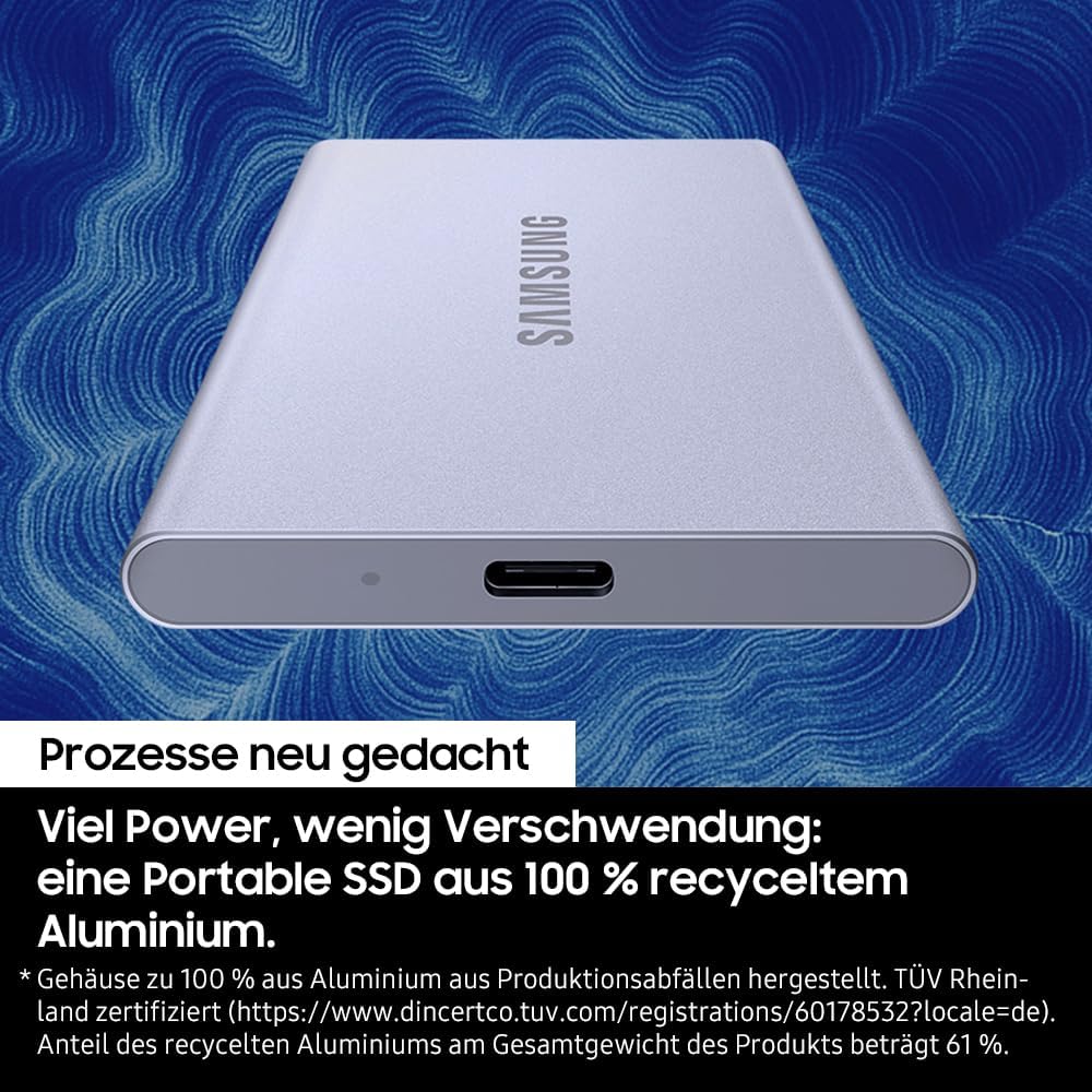 Detalle de Samsung Portable SSD T7 Resurrected 1 TB Externe SSD