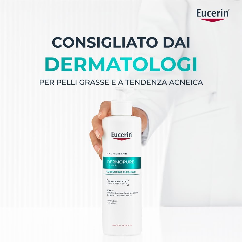 Thumbnail 5 de Eucerin DermoPure Clinical Detergente Viso Tripla Azione 400 ml con 2% Acido Salicilico