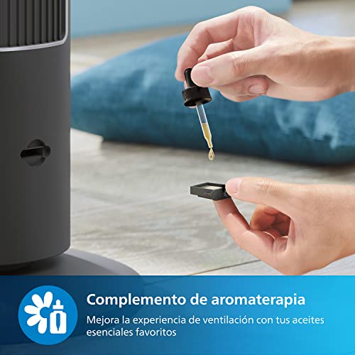 Detalle de Philips Ventilador de Torre Serie 5000 CX5535/11: potencia silenciosa y cobertura total