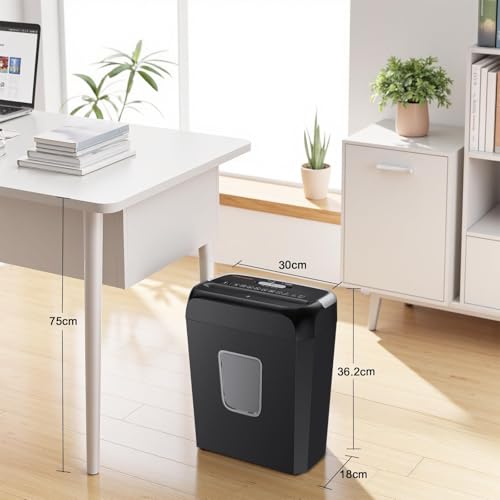 Thumbnail 6 de Bonsaii 6-Sheet Cross-Cut Compact Paper Shredder for Home Use